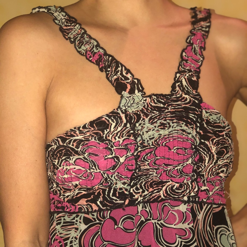 Armani Exchange Silk Floral Dress